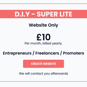 Create website text image for Super Lite product being sold by HaveSites for customers using D.I.Y website design services